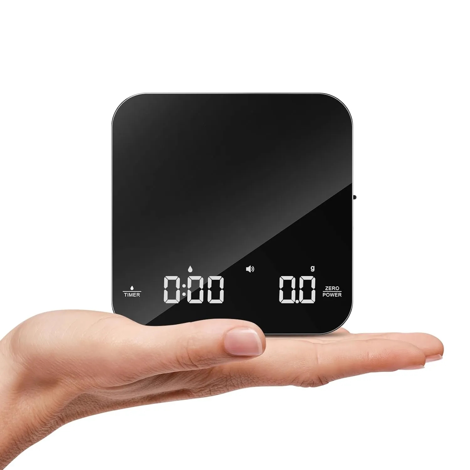 Kitchen Timer Digital - ミニコーヒースケール タイマー付き ポータブルデジタルキッチンスケール 自動計時機能付き 3kg/0.1g 精密スケール