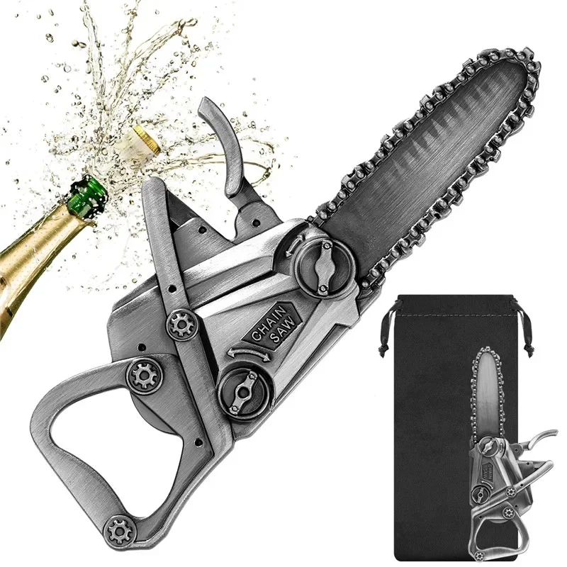 Kitchen Gadgets Home Party - クールな鋸刃スタイルのボトルオープナー、家庭用バー、キッチン用スチール製ビール・飲料オープナー、結婚式パーティー用ポータブルバーウェアガジェット