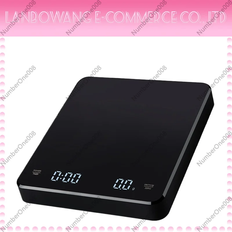 Kitchen Timer Digital - 充電式コーヒースケール 3kg/0.1g、タイマー付きデジタルキッチンスケール、スマートポアオーバーコーヒーティースケール急速充電