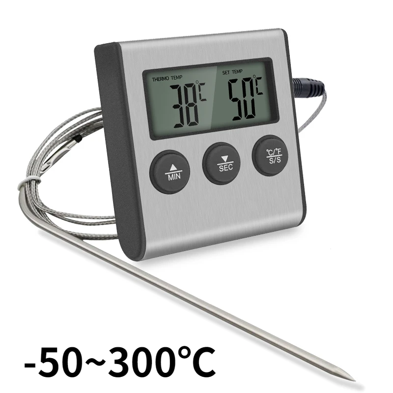 Kitchen Timer Digital - Tp700 デジタルリモートワイヤレス食品キッチンオーブン温度計プローブバーベキューグリルオーブン肉タイマー温度手動設定
