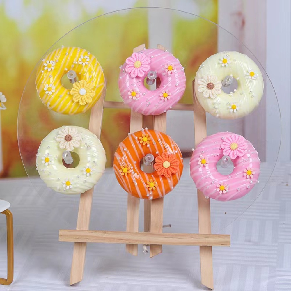 Kitchen Gadgets Home Party - 装飾用ドーナツ冷蔵庫マグネット リアルな食品モデル シミュレーションデザートオーナメント キッチンガジェット パーティー ウェディング