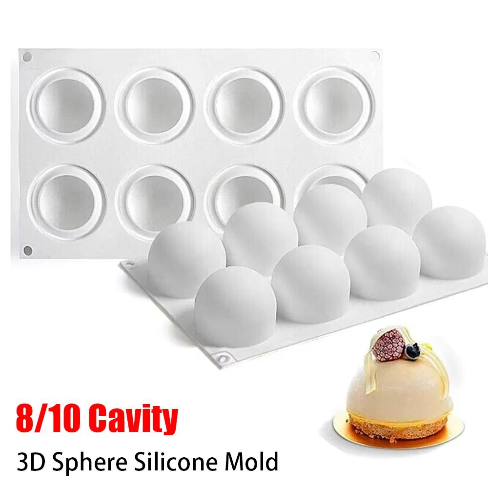 Kitchen Gadgets Under $10 - 1 個 8/10 キャビティ 3D 球シリコーン型ボール形状白菓子ツール