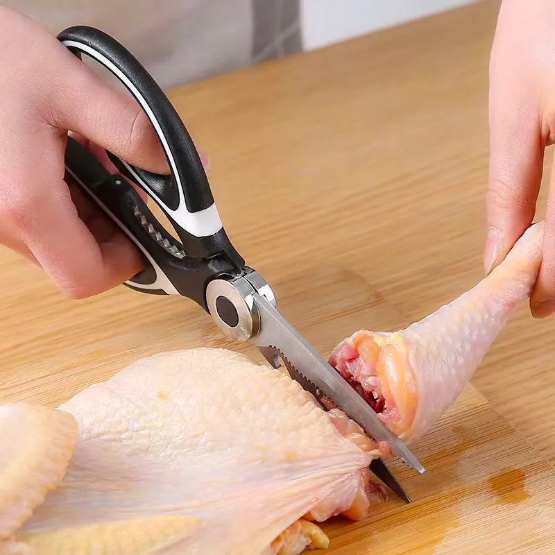 Kitchen Gadgets Cool - キッチンはさみステンレス鋼多機能ノンスリップシャープ鶏の骨はさみ手羽先魚殺害バーベキューはさみ