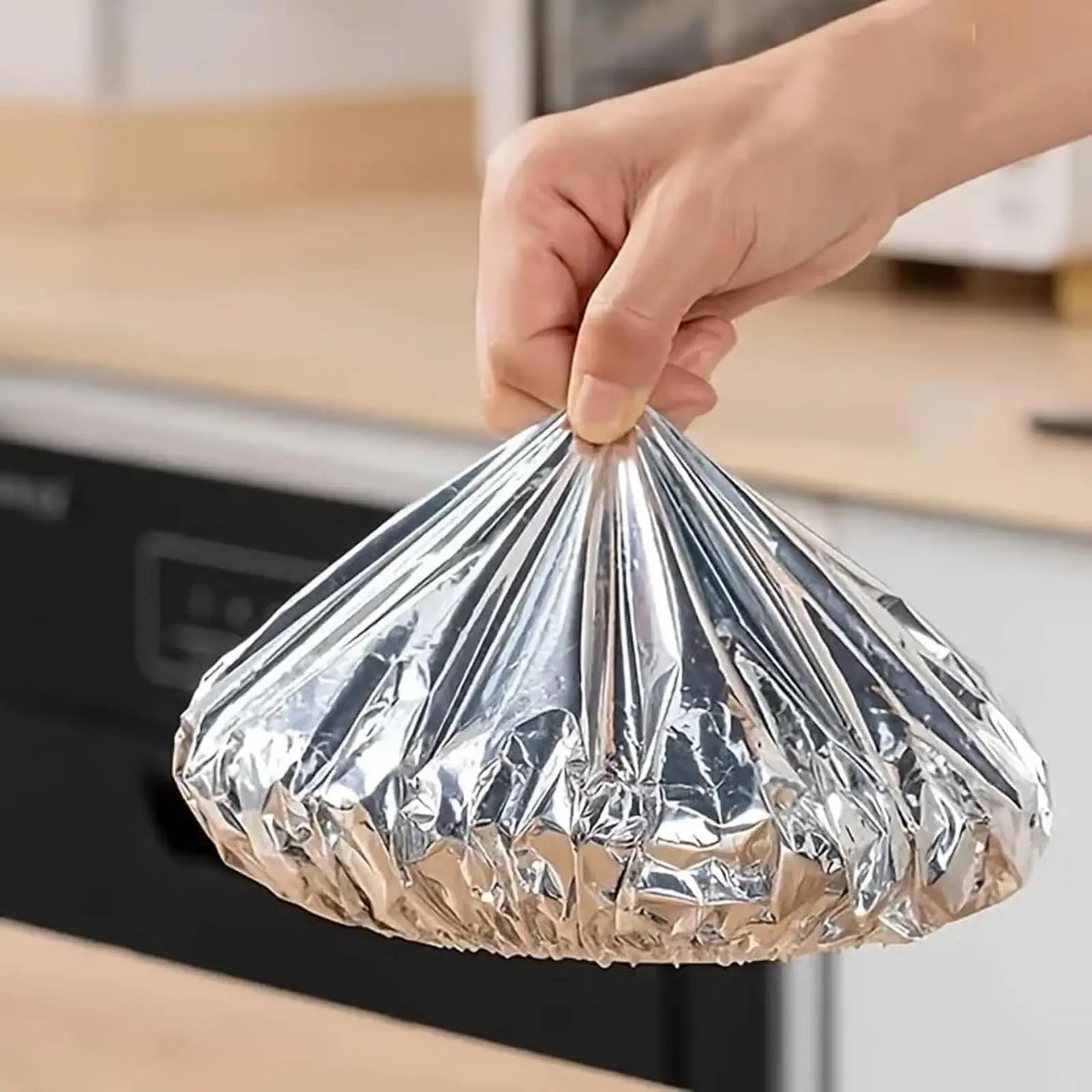 Kitchen Gadgets Under $10 - 10-60 個再利用可能なアルミ箔ボウルカバー食品グレードのキッチン食品鮮度保持断熱材鮮度保持アクセサリーツール