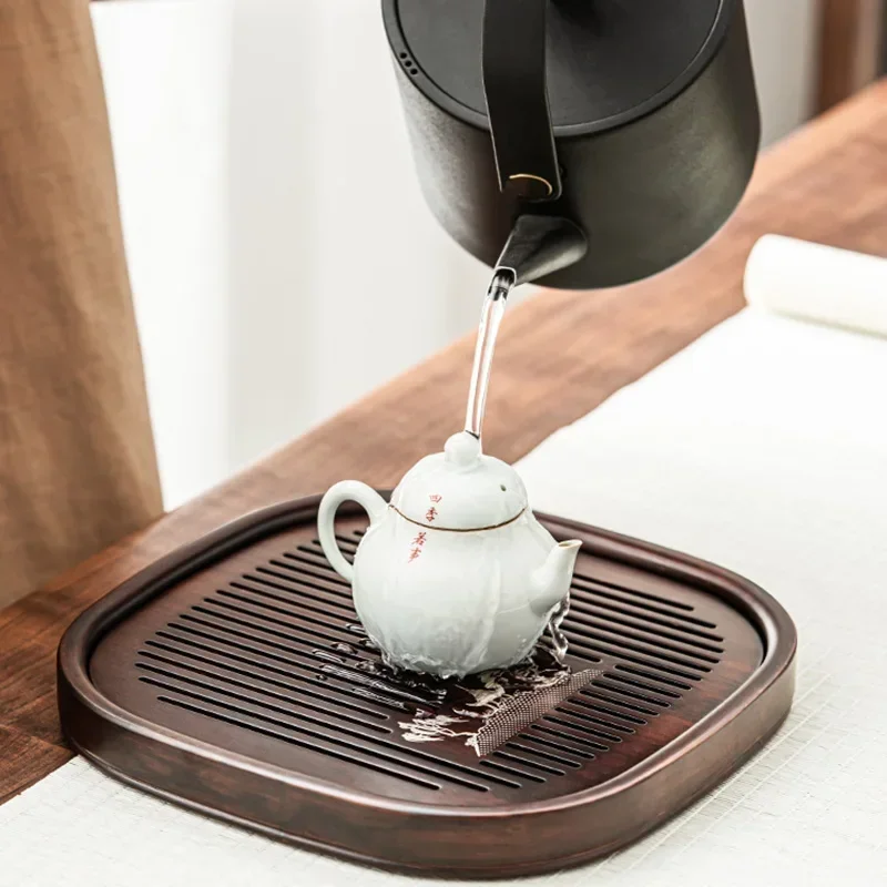 Kitchen Gadgets Vintage - 良いキッチンガジェットティートレイケトルコーヒーウェア茶器オフィスサービング竹トレイヴィンテージプレートマデイラティーアクセサリーJS