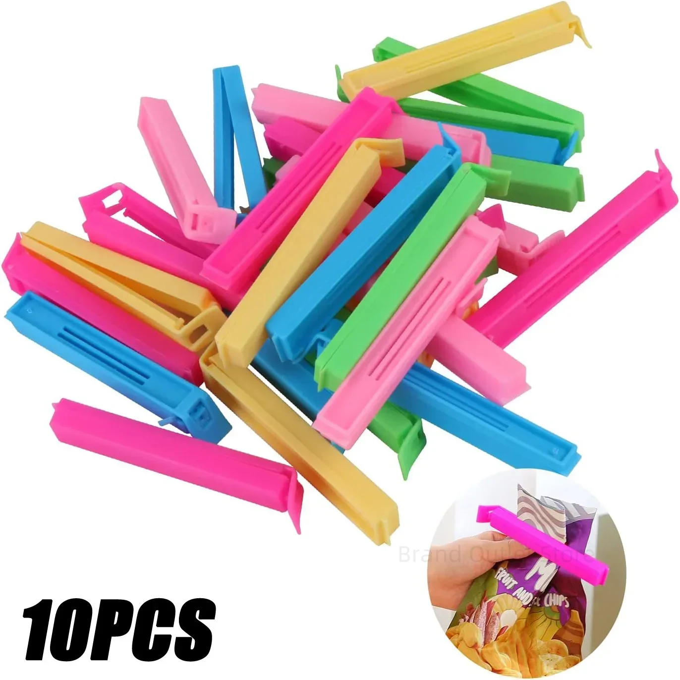 Kitchen Gadgets Under $10 - 10/20個入り キッチン収納 食品保存袋用シールクリップ シーラー クランプ プラスチックツール