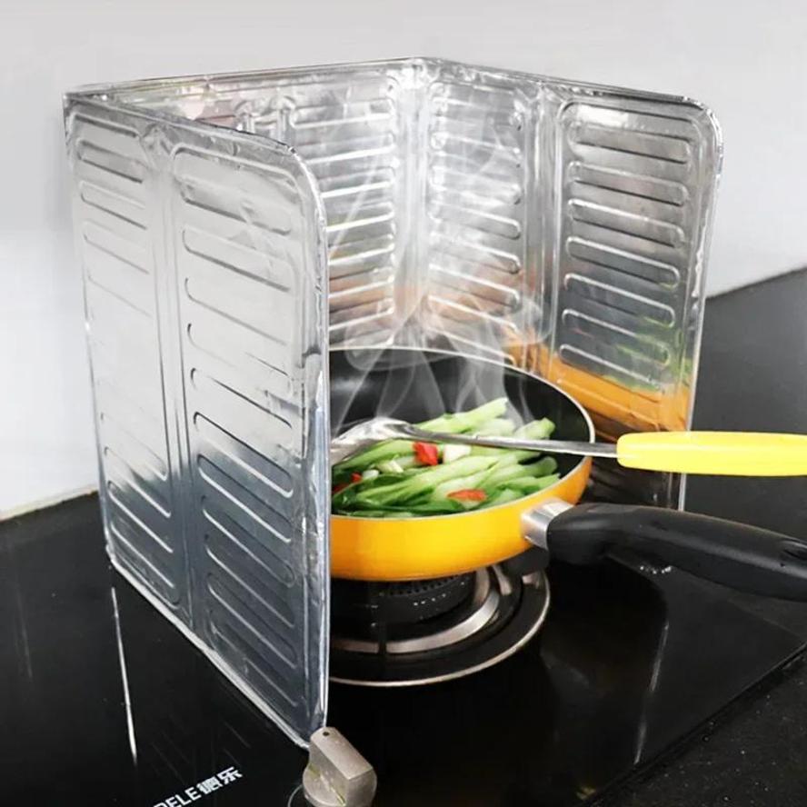 Kitchen Gadgets Dropshipping - 1 個キッチン用品ストーブ耐油スプラッシュガードボード記事取り外し可能な調理揚げ油ガスキッチン用品アクセサリーツール