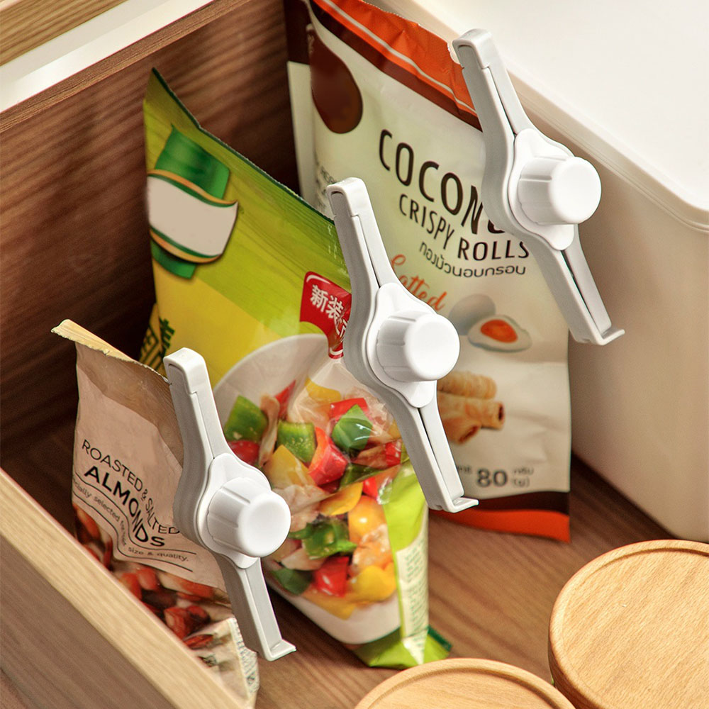 Kitchen Gadgets Cool - 食品袋シールクリップ注ぎ口ポータブル軽量シールクリップキッチン家庭用