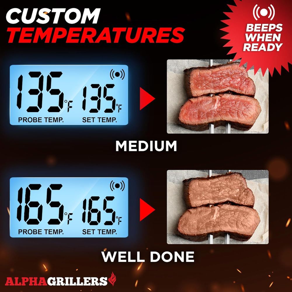 デジタルキッチンオーブン温度計（調理、グリル、BBQスモーカ - Kitchen Timer Digital のレビューと価格