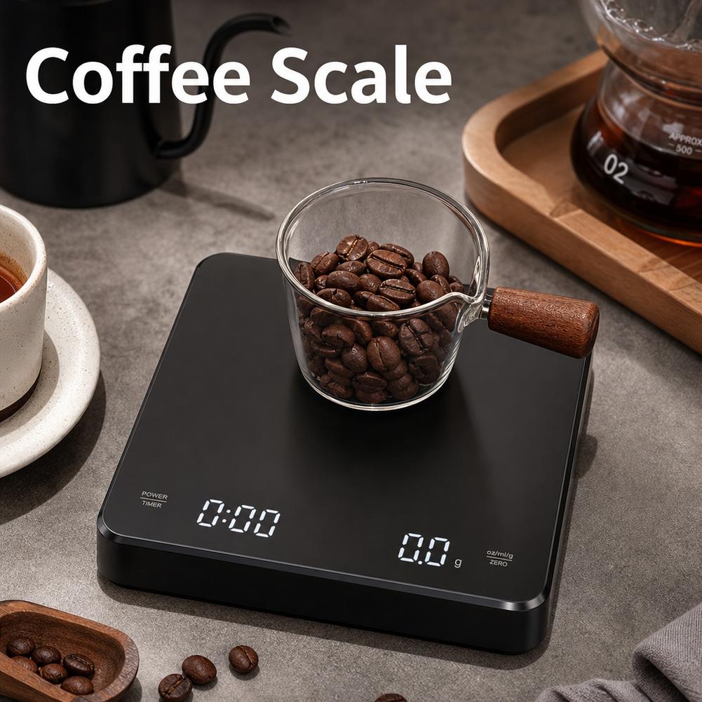 USBデジタルコーヒースケール 充電式 LEDスクリーン 0 - Kitchen Timer Digital のレビューと価格