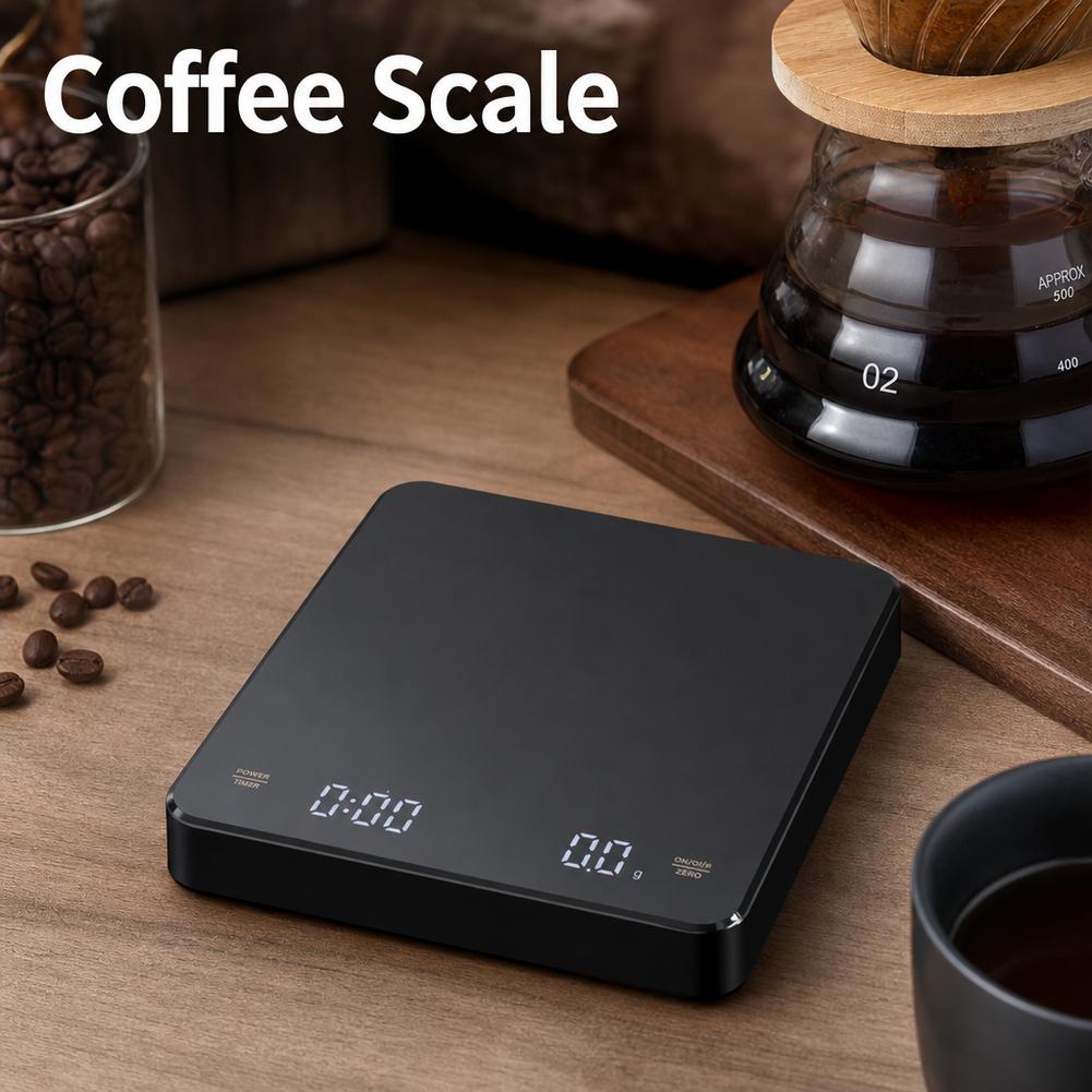 USBデジタルコーヒースケール 充電式 LEDスクリーン 0 - Kitchen Timer Digital のレビューと価格