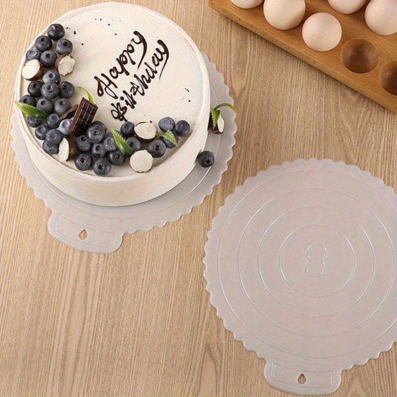 再利用可能なプラスチック製丸型ケーキトレイ、厚底、家庭用ベー - Kitchen Gadgets Home Party のレビューと価格