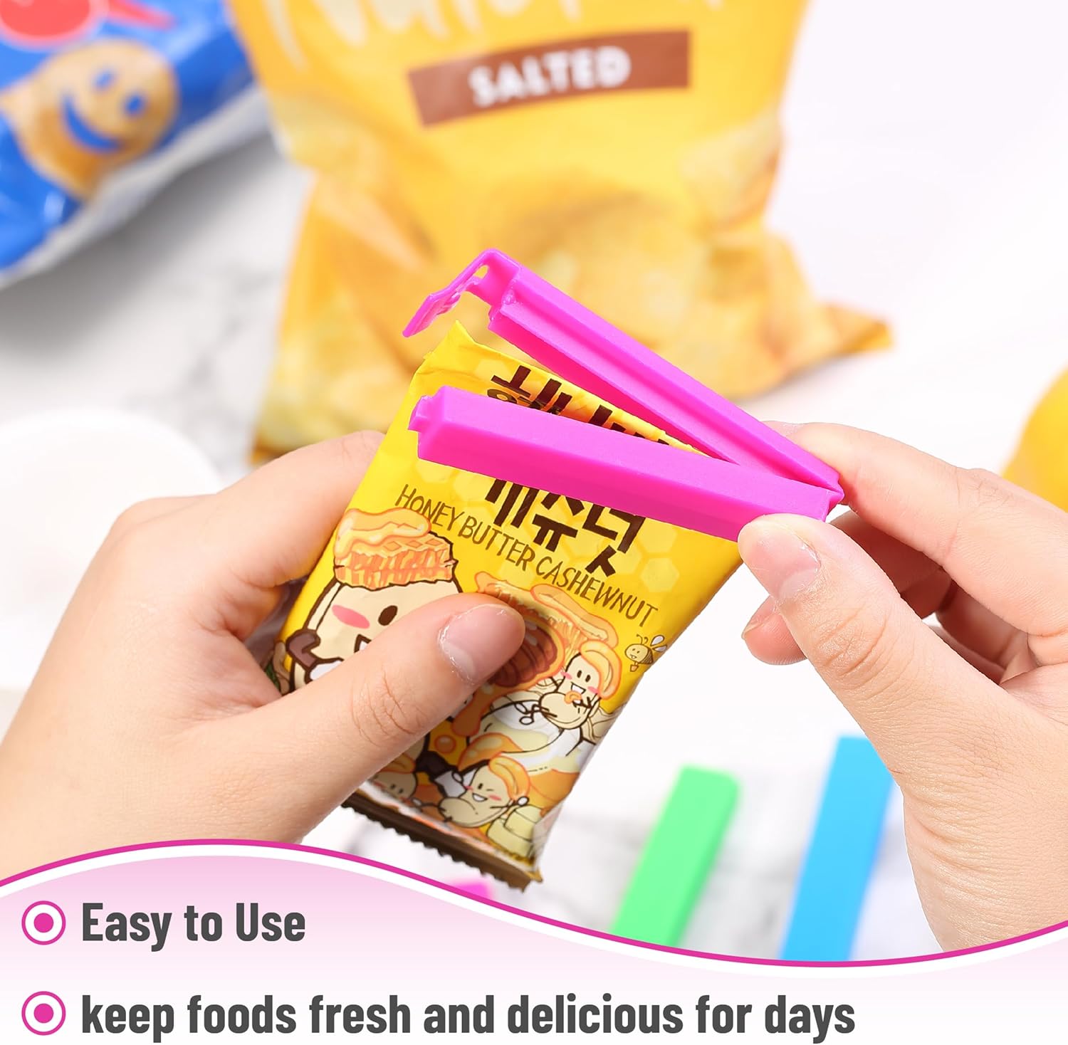 5/10/20 個ポータブルキッチン収納食品スナックシールシ - Kitchen Gadgets Under $10 のレビューと価格