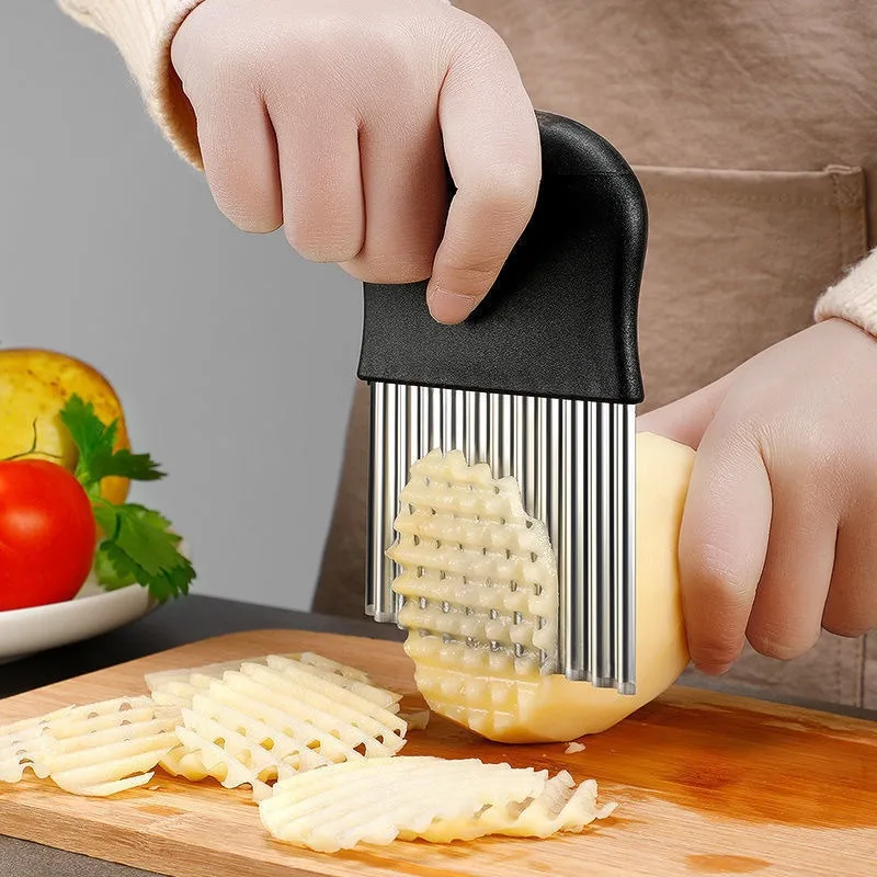 ステンレス鋼のポテトチップスライサー、包丁、生地カッター、野 - Kitchen Gadgets Dropshipping のレビューと価格