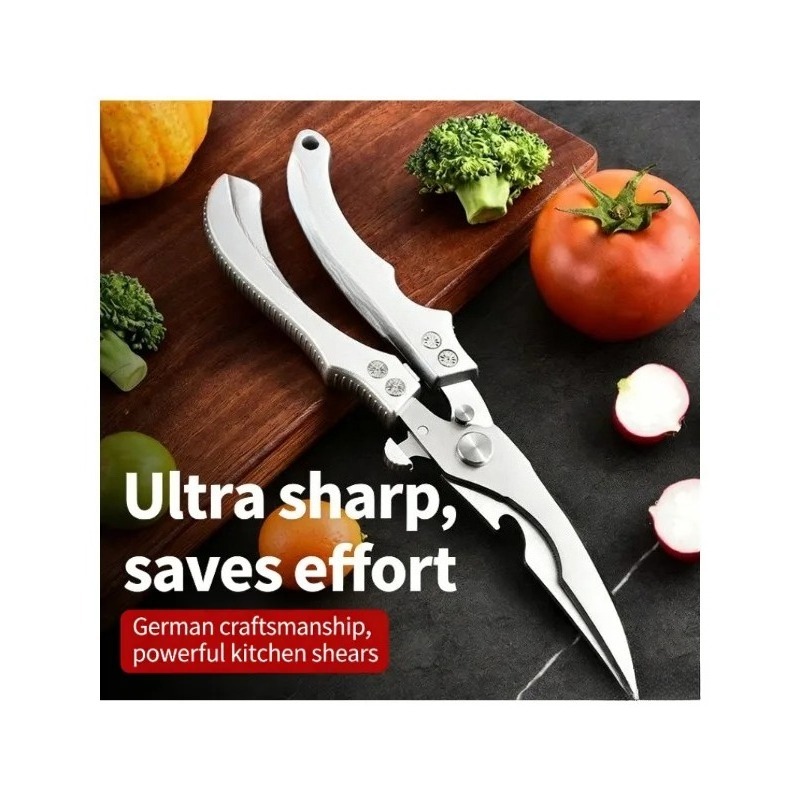 多目的強力はさみ高ステンレス鋼鶏はさみ超鋭利なはさみ魚鶏骨は - Kitchen Gadgets Cool のレビューと価格