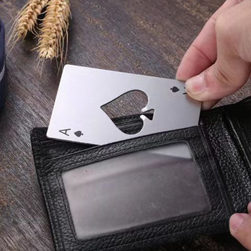 ビール栓抜きポーカーカードワインボトルオープナー多機能キッチ - Kitchen Gadgets Home Party のレビューと価格
