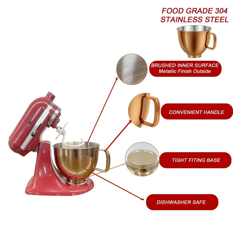 A27F-5 QT ステンレス製ミキサーボウル キッチンエイ - Kitchenaid Mixer Artisan 5Qt のレビューと価格