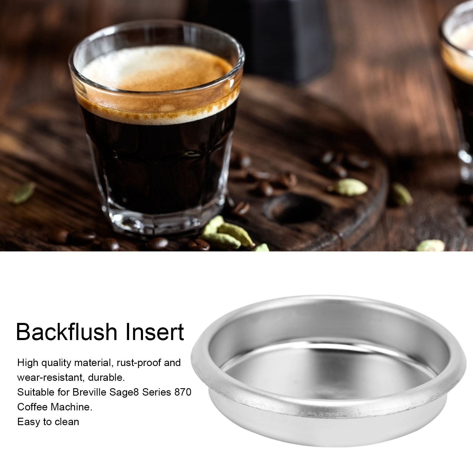 ステンレス製バックフラッシュディスク,コーヒーマシンインサー - Breville Espresso Bes870 のレビューと価格