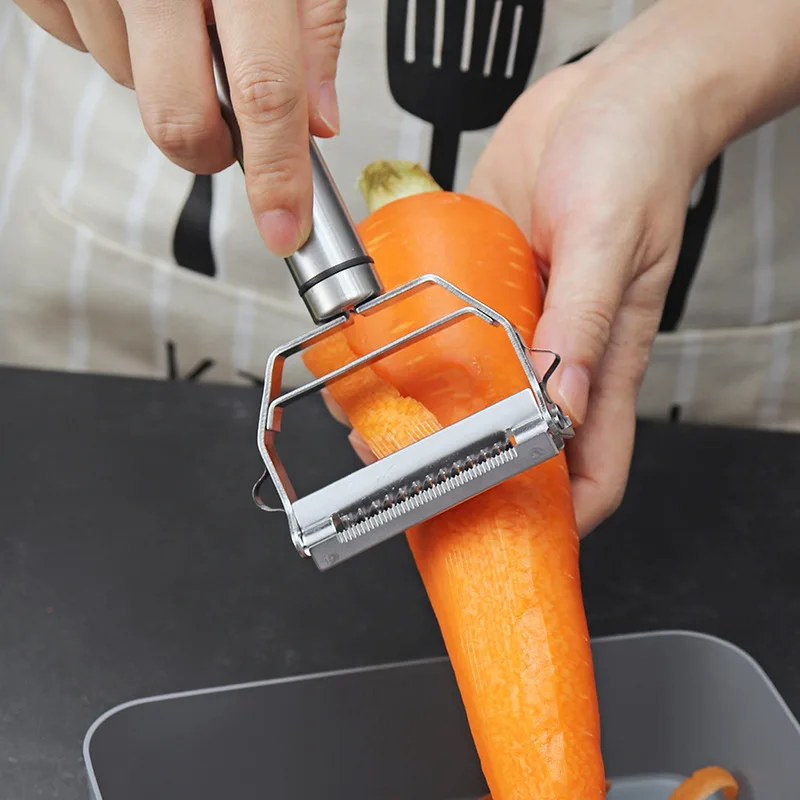 多機能ステンレス鋼キッチンピーラー果物野菜ジャガイモニンジン - Kitchen Gadgets Dropshipping のレビューと価格
