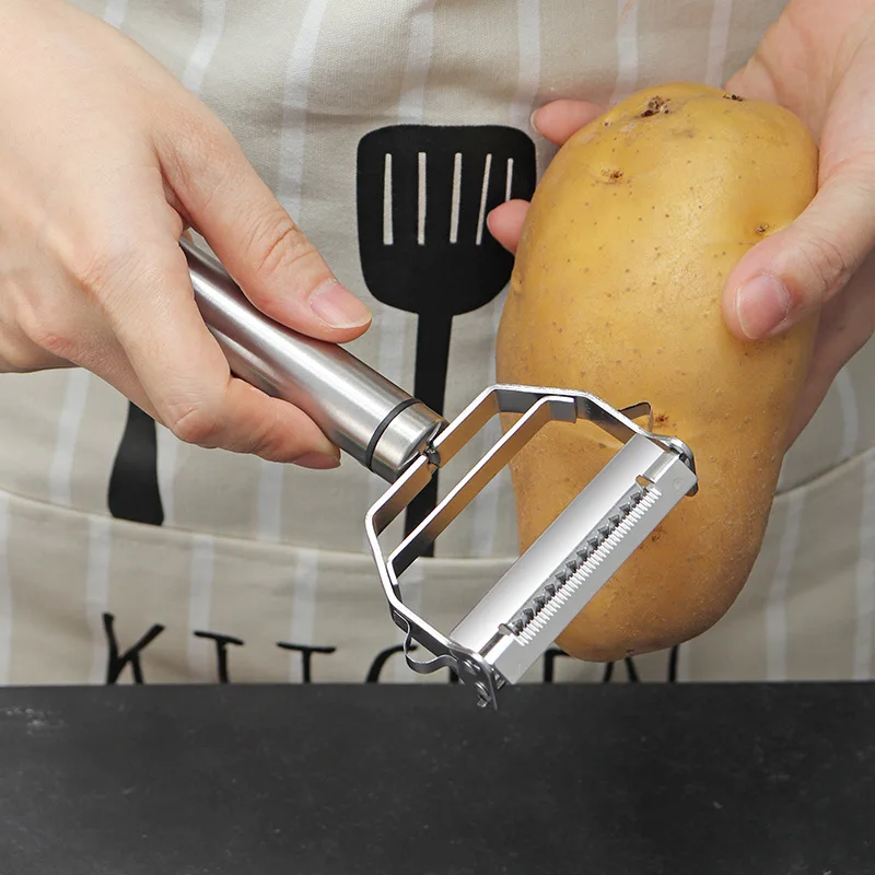 多機能ステンレス鋼キッチンピーラー果物野菜ジャガイモニンジン - Kitchen Gadgets Dropshipping のレビューと価格