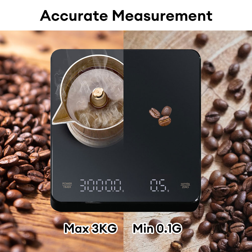 タイマー付きデジタルコーヒースケール LED スクリーンエス - Kitchen Timer Digital のレビューと価格