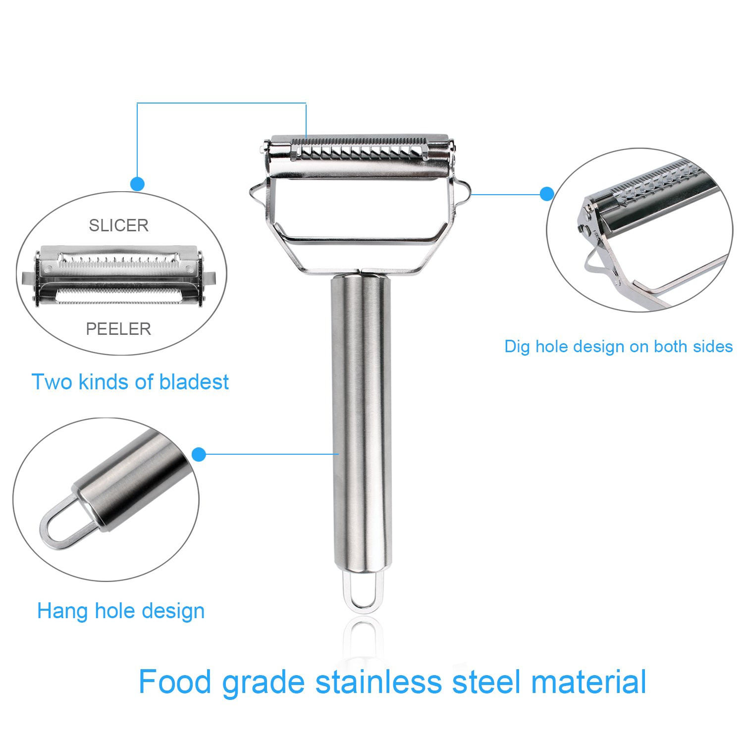 LMETJMA 多機能千切りピーラー野菜果物ピーラーステンレ - Kitchen Gadgets Dropshipping のレビューと価格