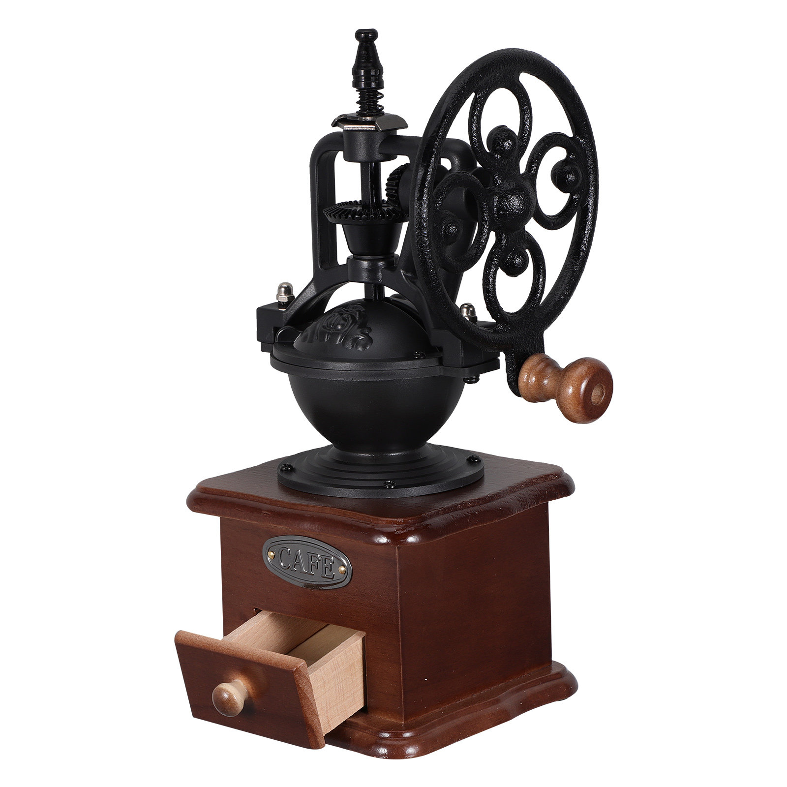 レトロ木製手動コーヒーマシン キッチンガジェット 手動グライ - Kitchen Gadgets Vintage のレビューと価格