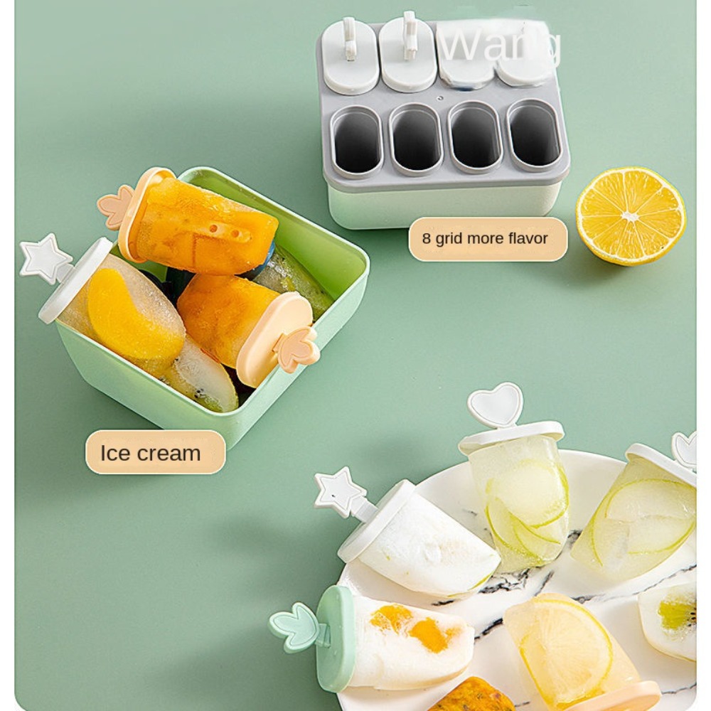 蓋スティック付きの再利用可能なアイスクリームメーカー、DIY - Kitchen Gadgets Home Party のレビューと価格