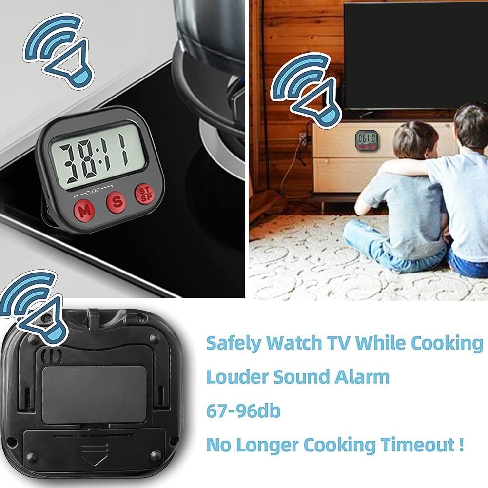 デジタルビジュアルキッチンタイマー、磁気時計、カウントダウン - Kitchen Timer Digital のレビューと価格