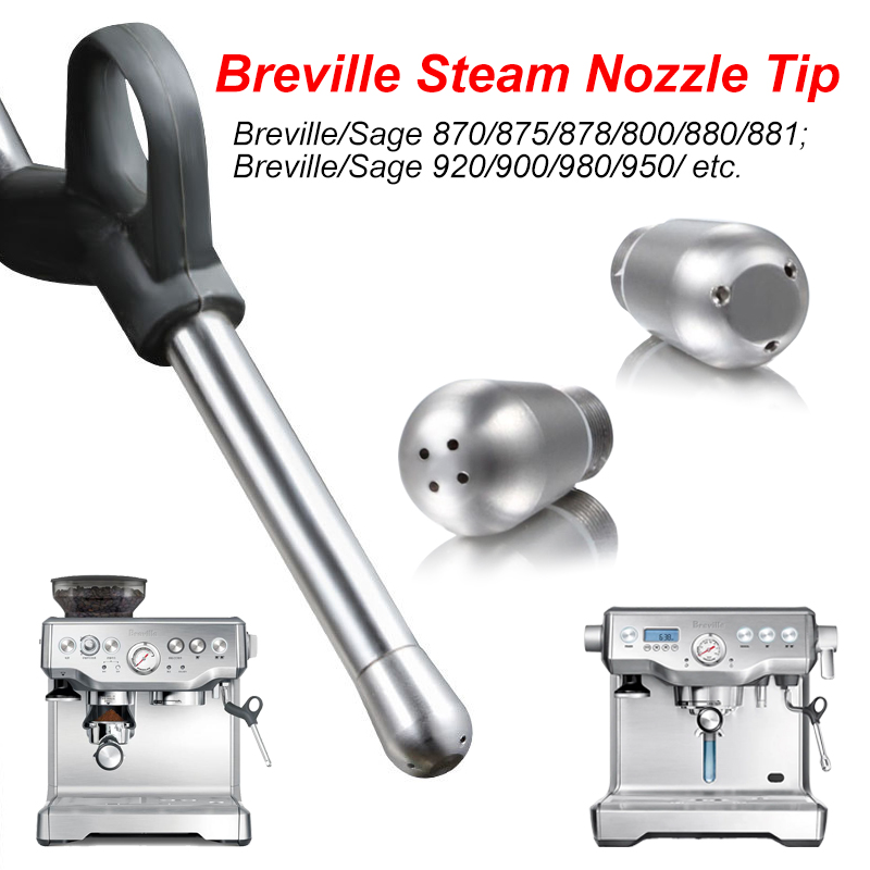 コーヒーメーカースチームノズル 3/4 穴ノズルミルクフォー - Breville Espresso Bes870 のレビューと価格