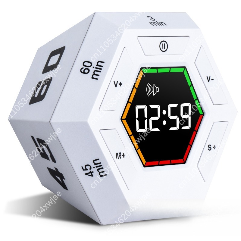 六角形ビジュアルフリップデジタルタイマー LEDディスプレイ - Kitchen Timer Digital のレビューと価格
