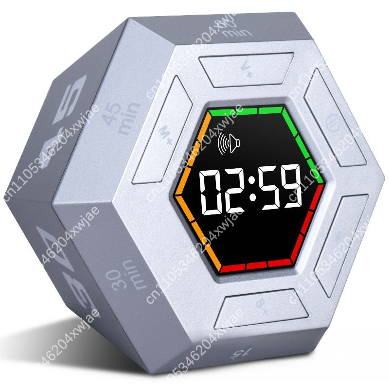 六角形ビジュアルフリップデジタルタイマー LEDディスプレイ - Kitchen Timer Digital のレビューと価格